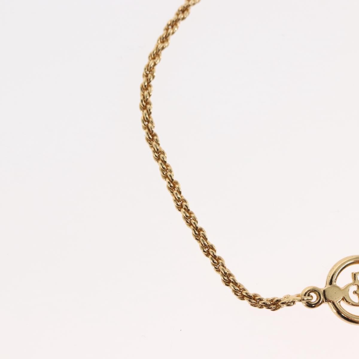 Christian Dior Vintage Logo Metal Gold Metal Bracelet Jewelry (Pre-Owned)