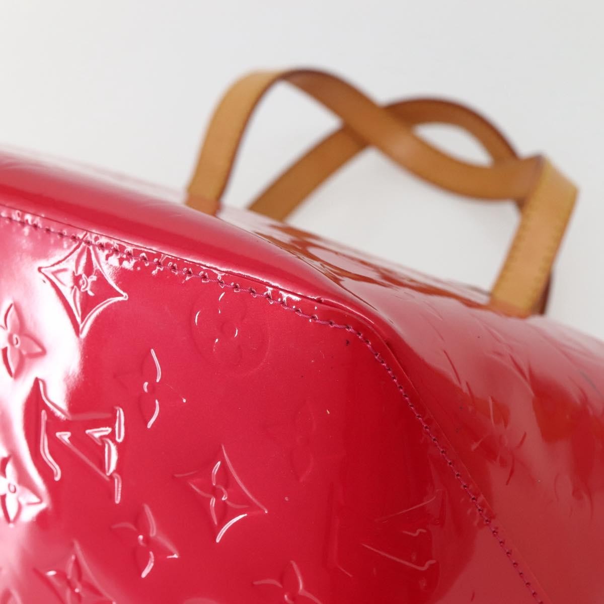 Louis Vuitton Bellevue Monogram Vernis Pink Patent_Leather Tote Bag Bag (Pre-Owned)