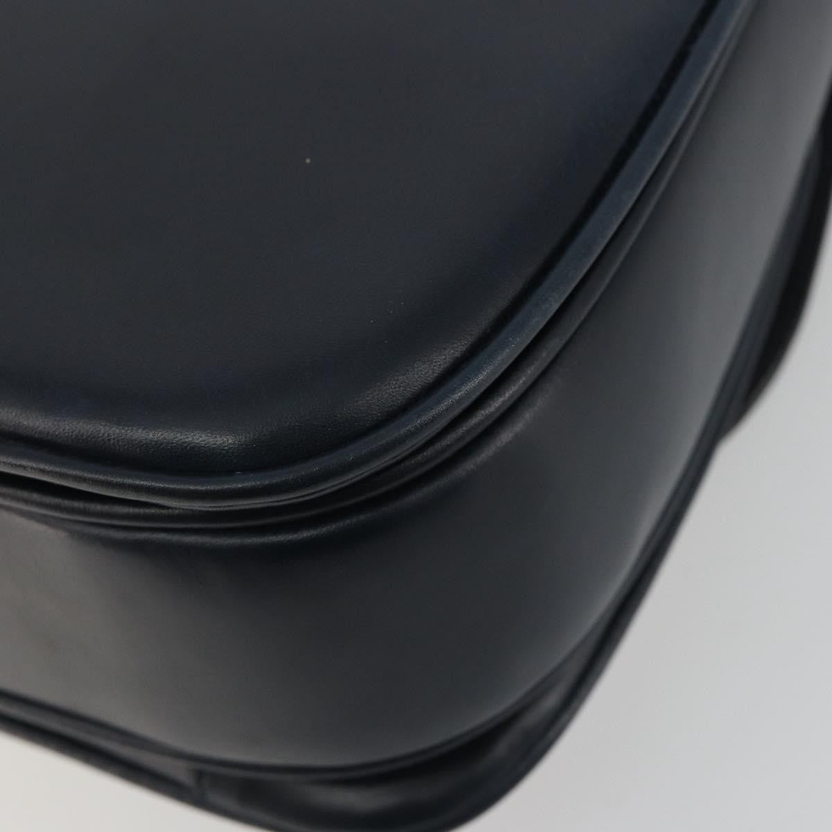 Celine Flap Shoulder Leather Navy Leather Shoulder Bag Bag (Pre-Owned)