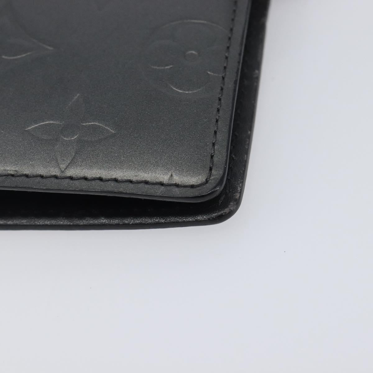 Louis Vuitton Agenda Cover Patent Leather Black Canvas Wallets Accessory (Pre-Owned)