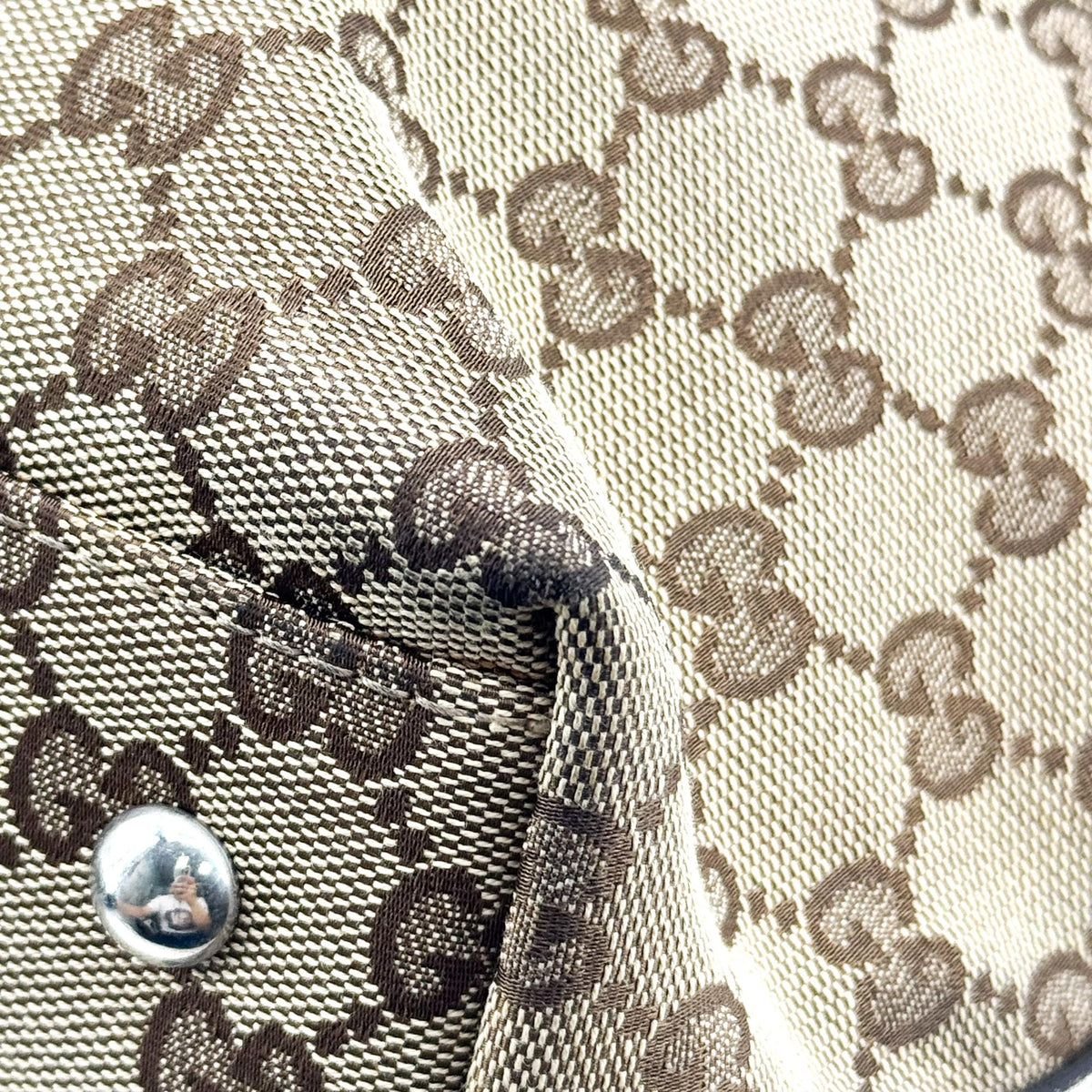Gucci Match Ball Gg Canvas Brown Canvas Tote Bag Bag (Pre-Owned)