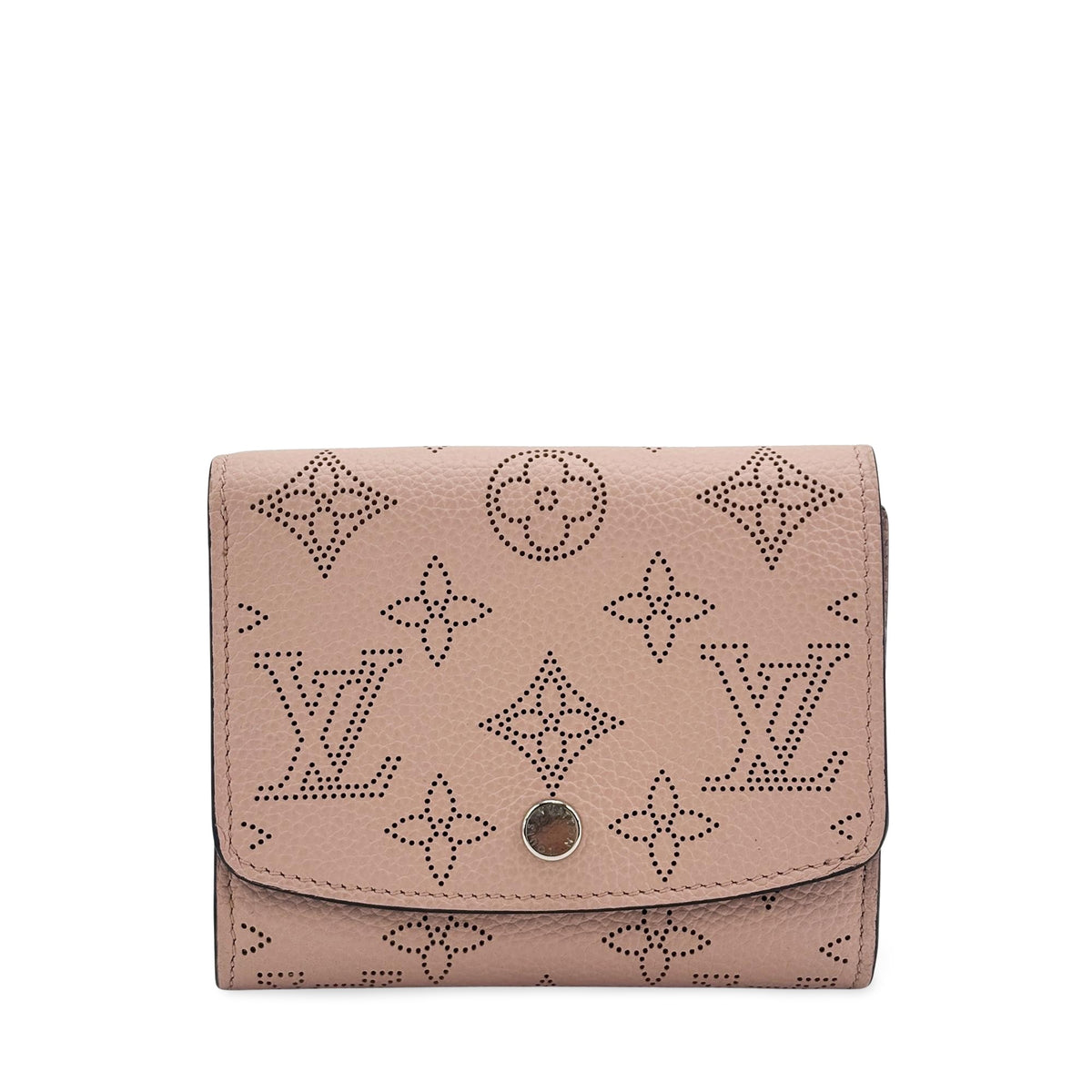 Louis Vuitton Iris Wallet Nm Mahina Leather Pink Calfskin Wallets Accessory (Pre-Owned)