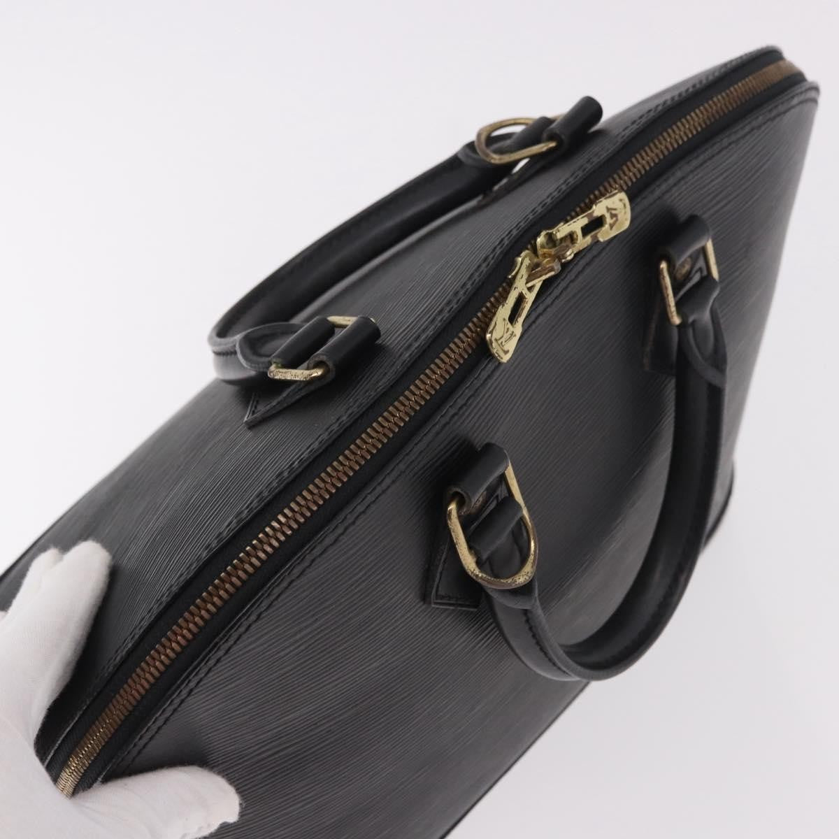 Louis Vuitton Alma Epi Leather Black Leather Handbag (Pre-Owned)