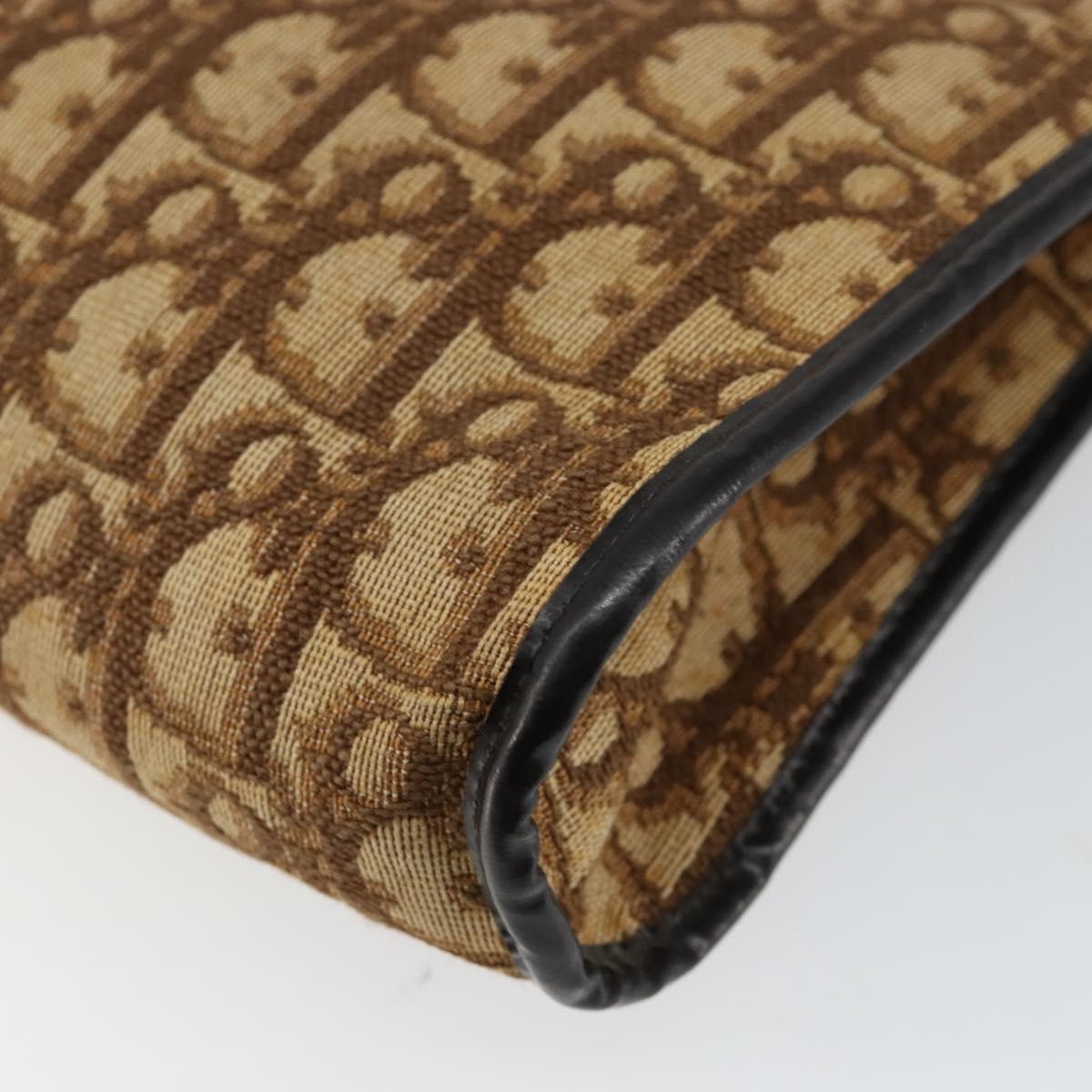 Christian Dior Vintage Trotter Diorissimo Canvas Brown Canvas Shoulder Bag Bag (Pre-Owned)