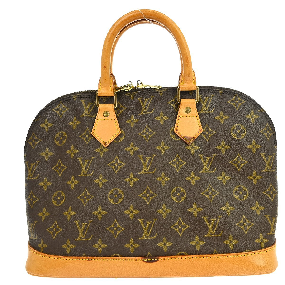 Louis Vuitton Alma Monogram Brown Canvas Handbag (Pre-Owned)