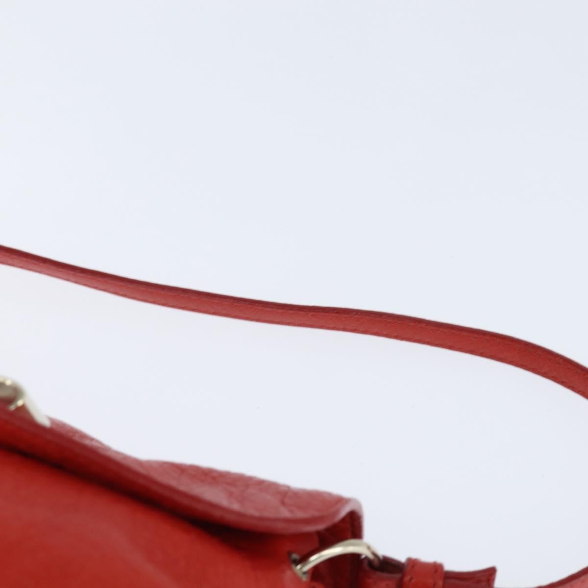 Chloe Lily Leather Red Leather Shoulder Bag Bag (Pre-Owned)