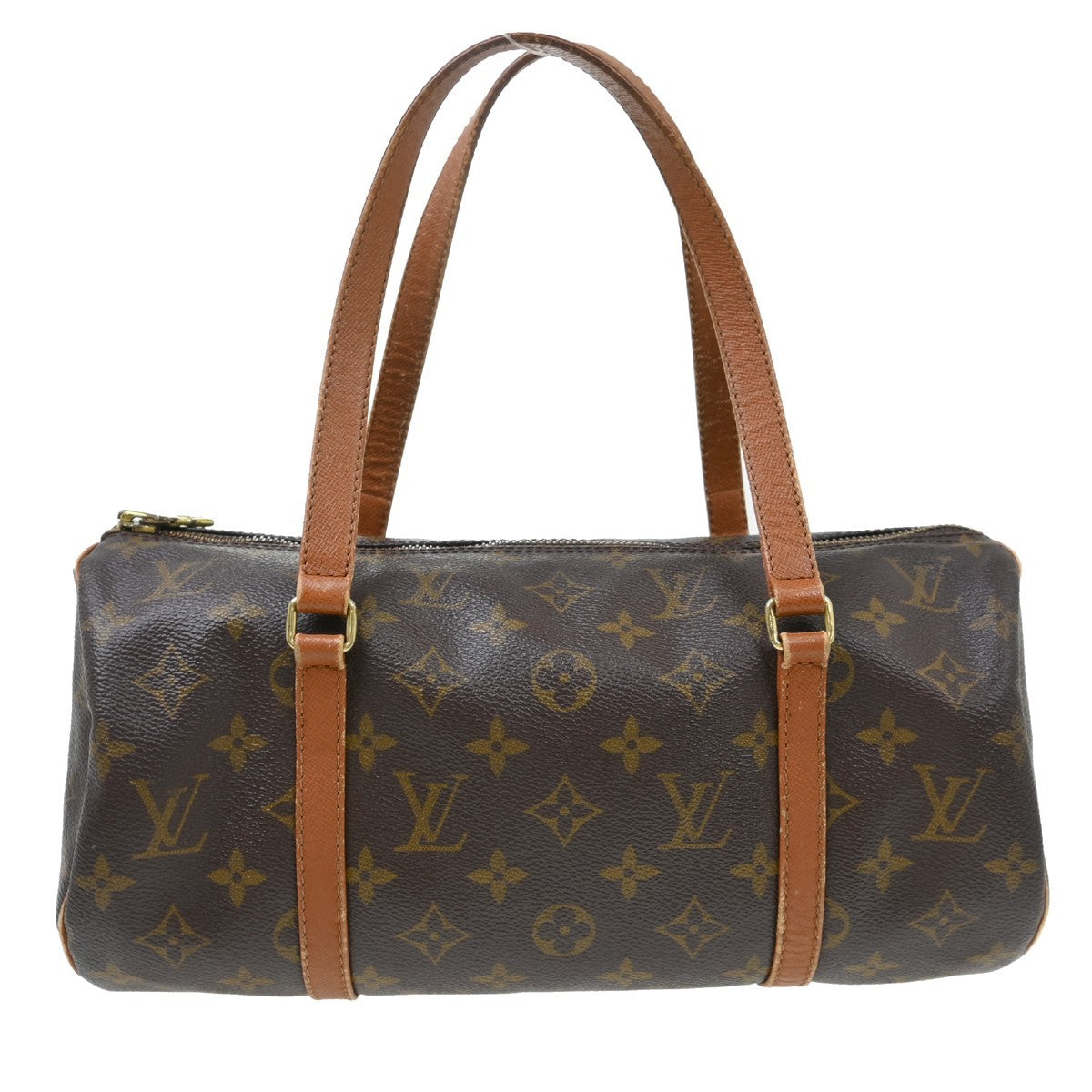 Louis Vuitton Papillon Monogram Canvas Brown Canvas Handbag (Pre-Owned)