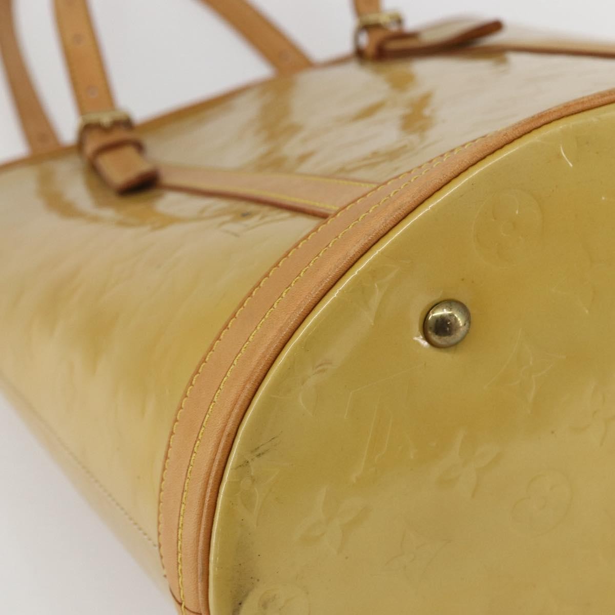Louis Vuitton Bucket Monogram Vernis Beige Patent_Leather Shoulder Bag Bag (Pre-Owned)
