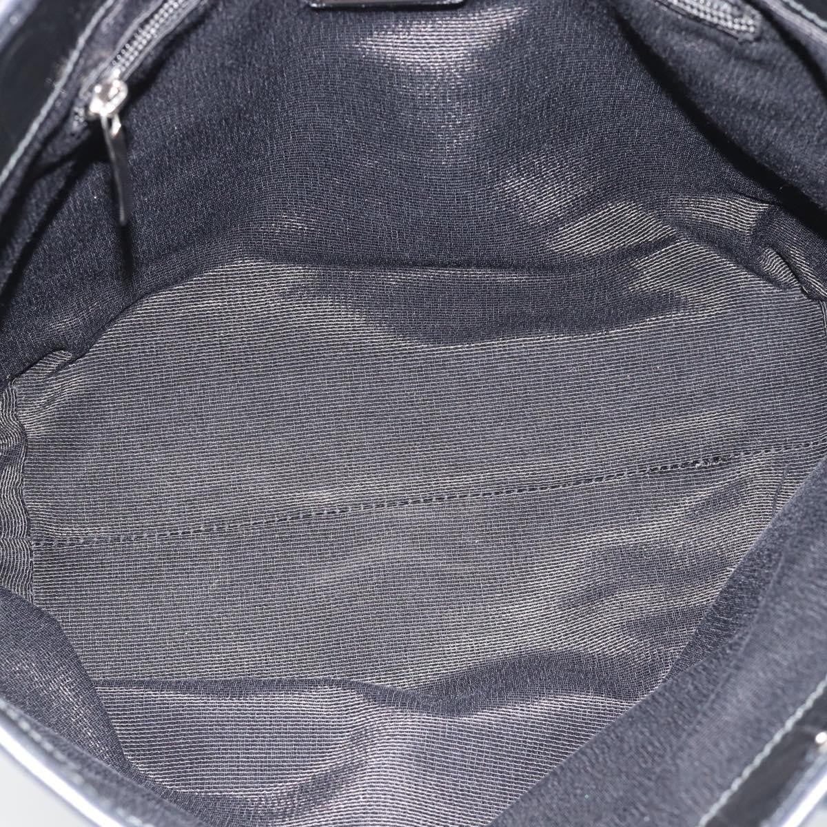 Salvatore Ferragamo Gancini Tote Patent Leather Black Patent_Leather Tote Bag Bag (Pre-Owned)