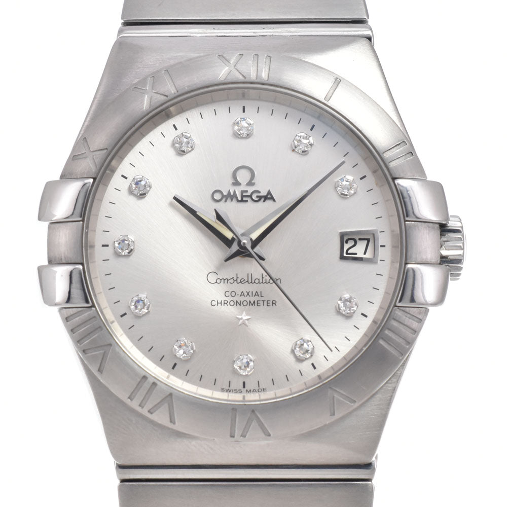Omega Constellation Co-Axial Chronometer Automatic Stainless Steel With Diamond Markers Watch (Pre-Owned)