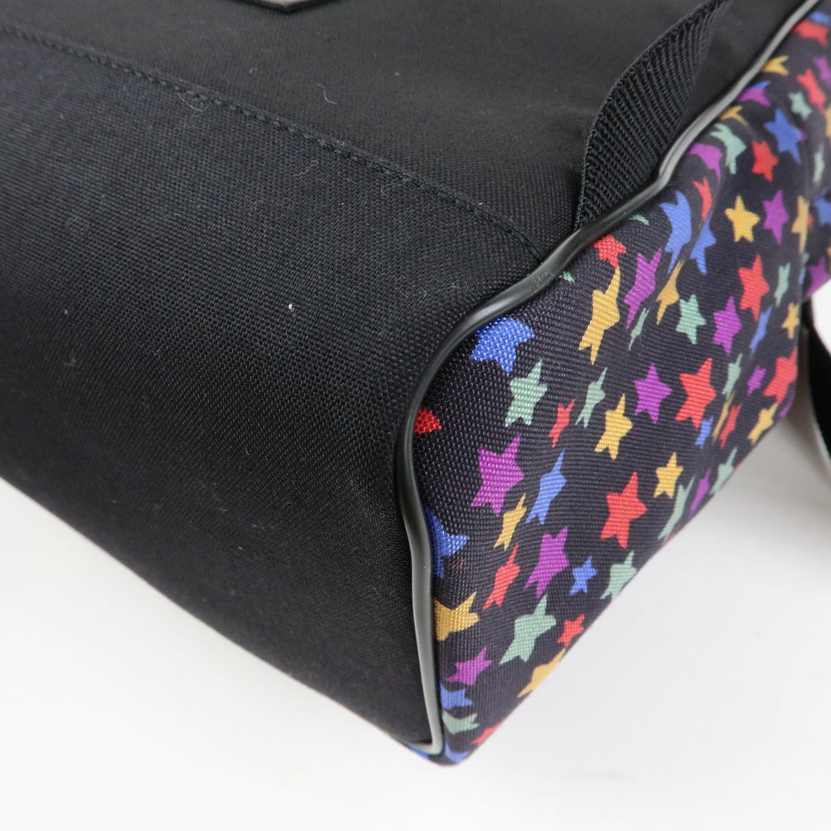 Saint Laurent City Printed Corduroy Multicolour Canvas Backpack Bag (Pre-Owned)