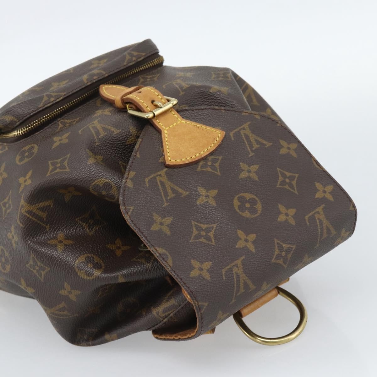 Louis Vuitton Vintage Montsouris Monogram Canvas Brown Canvas Backpack Bag (Pre-Owned)