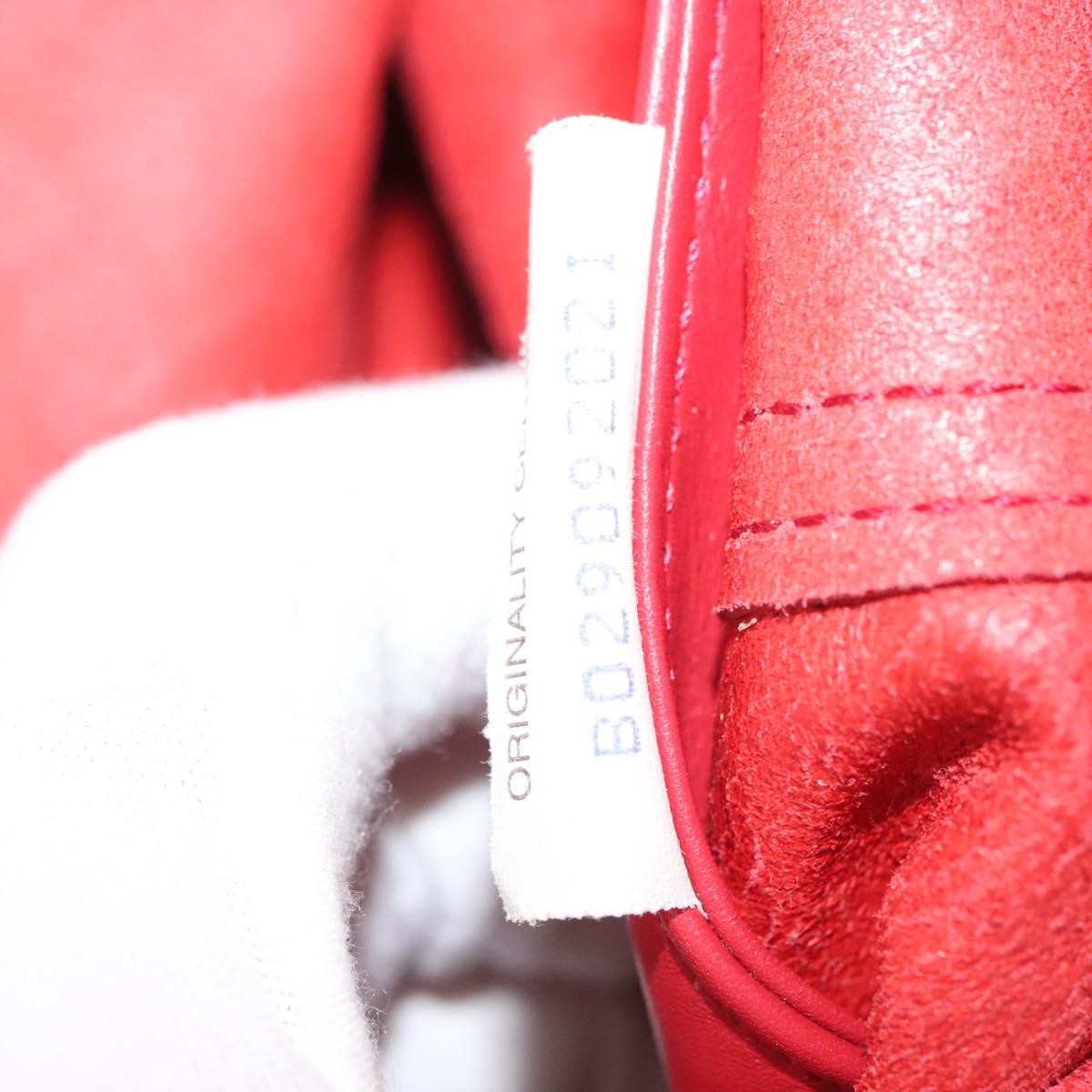 Bottega Veneta Intrecciomirage Tote Leather Red Leather Tote Bag Bag (Pre-Owned)