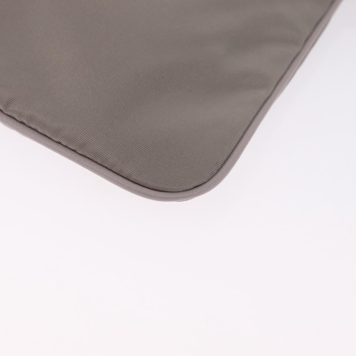 Salvatore Ferragamo Vala Clutch Nylon Gray Nylon Clutche & Pouche Bag (Pre-Owned)