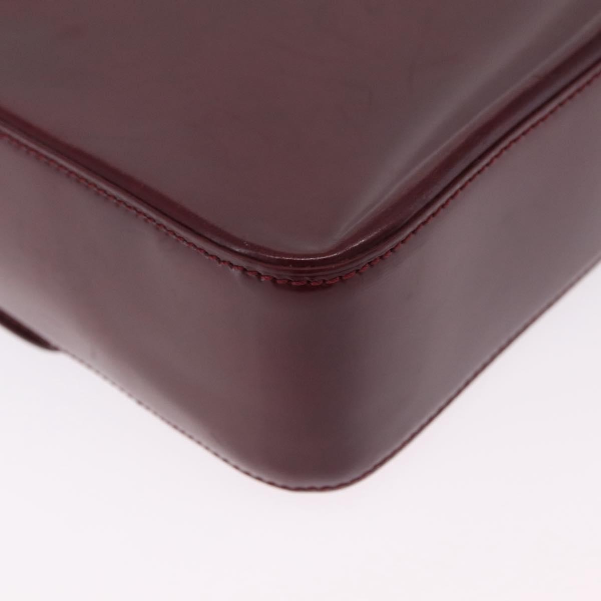 Cartier Panthère Shoulder Patent Leather Burgundy Patent_Leather Shoulder Bag Bag (Pre-Owned)