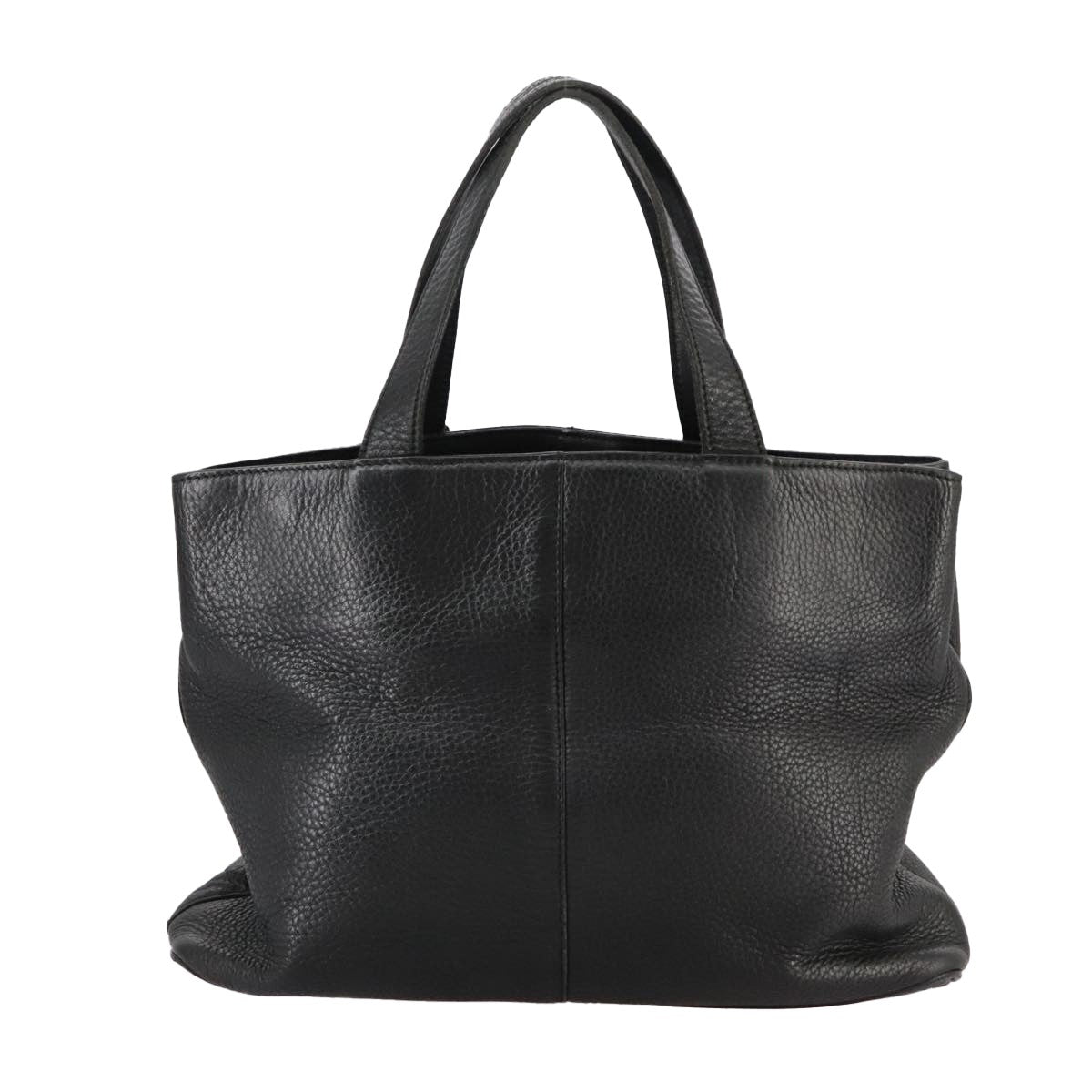 Burberry Handbag Leather Black Leather Handbag (Pre-Owned)