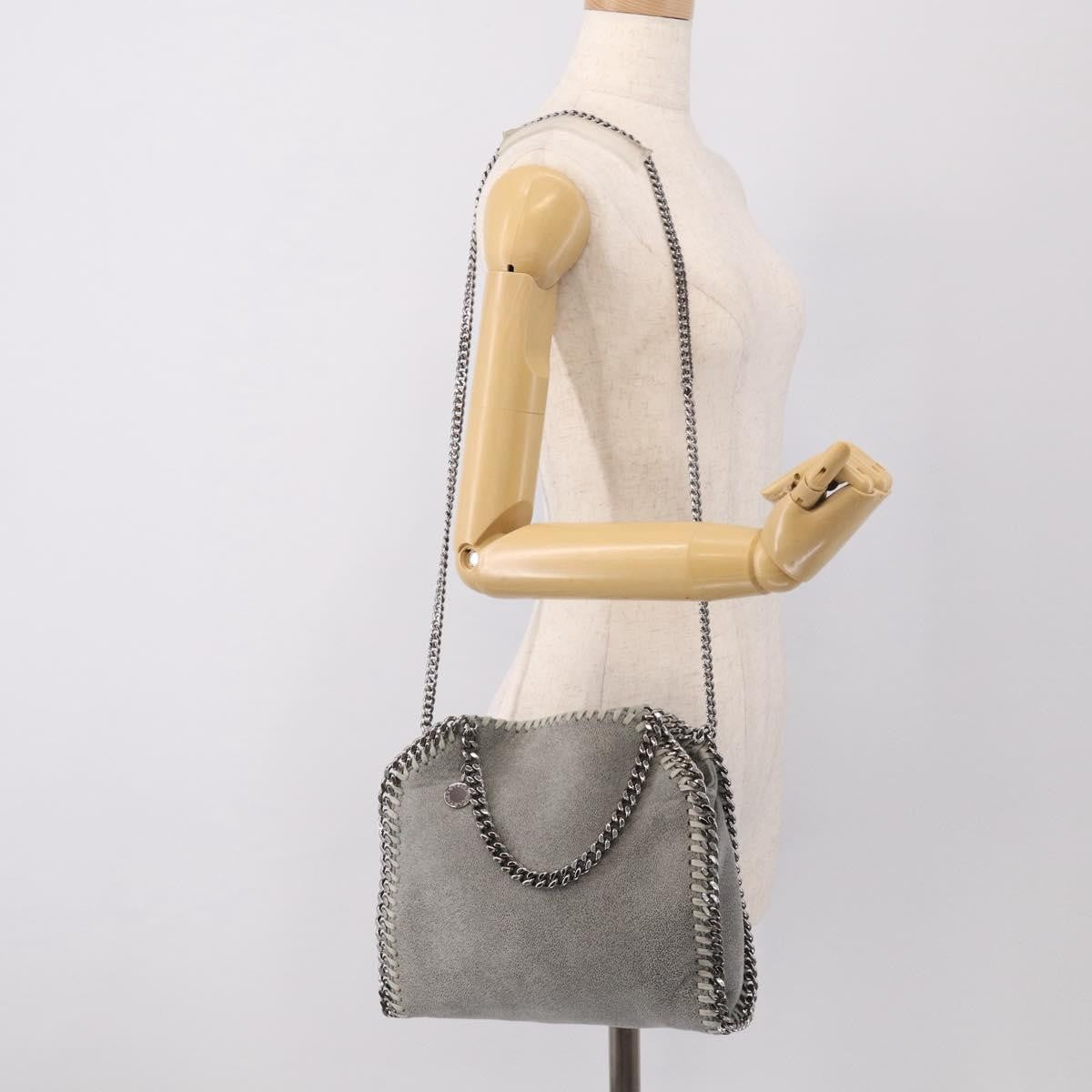 Stella Mccartney Falabella Tote Suede Gray Suede Crossbody Bag Bag (Pre-Owned)