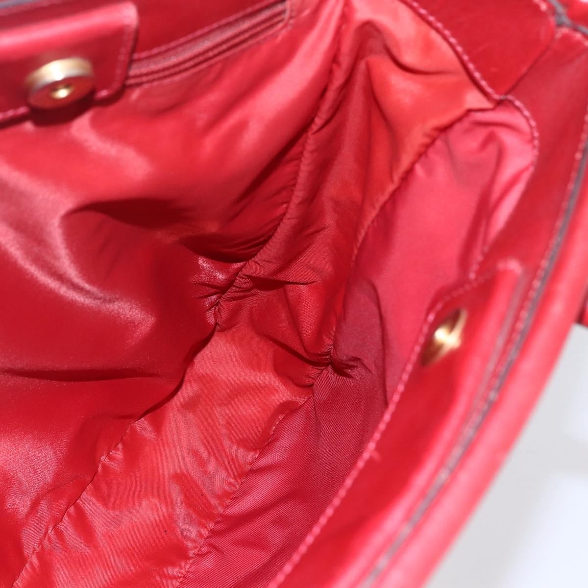 Celine Tote Nylon Red Nylon Tote Bag Bag (Pre-Owned)
