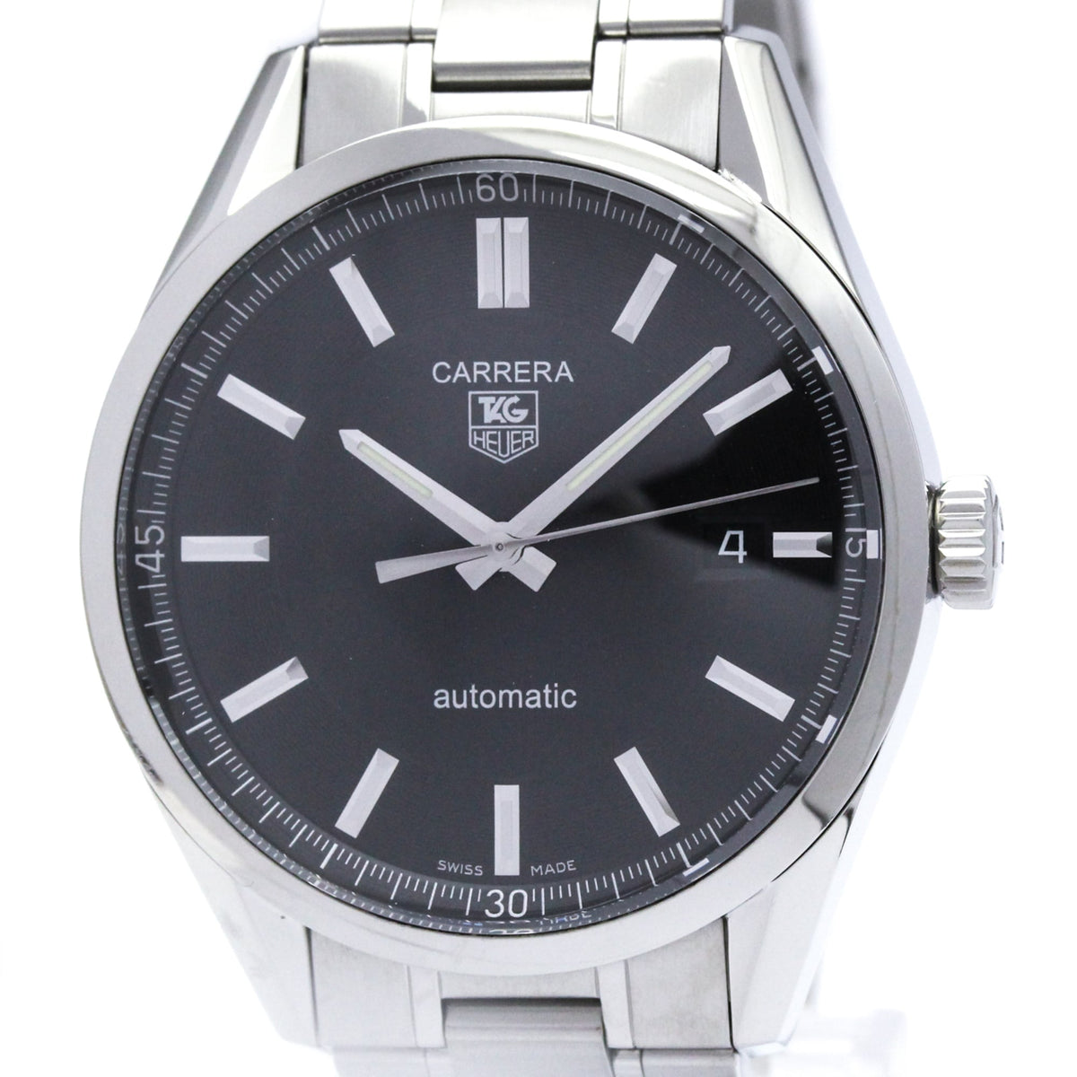 Tag Heuer Carrera Calibre 5 Automatic Stainless Steel Watch (Pre-Owned)