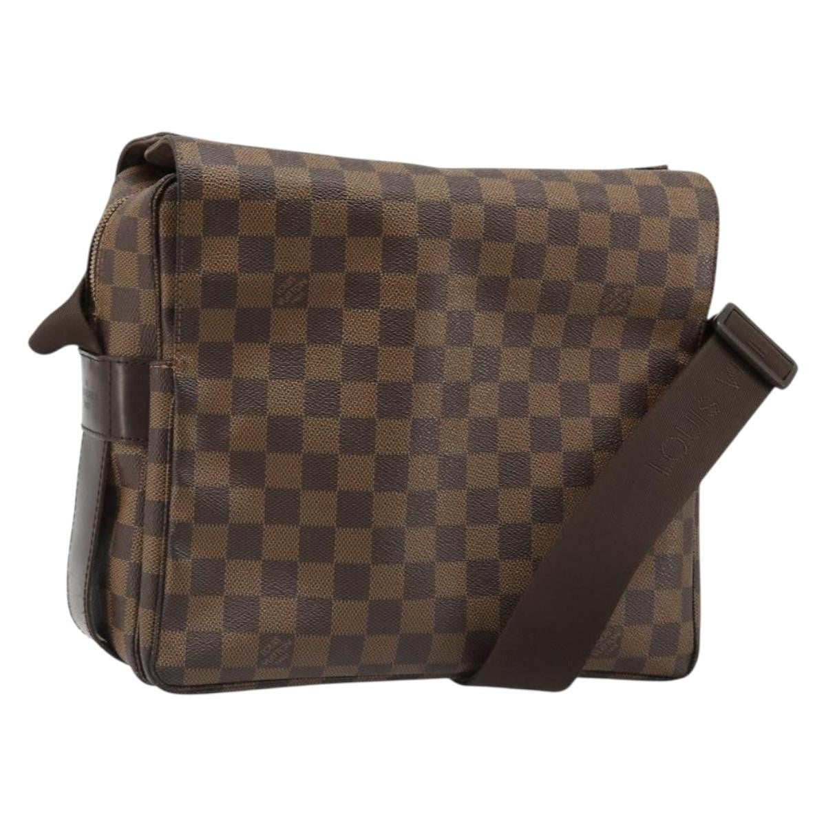 Louis Vuitton Naviglio Damier Ebene Brown Canvas Shoulder Bag Bag (Pre-Owned)
