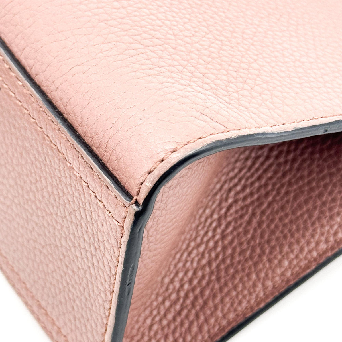 Gucci Gg Marmont Top Handle Leather Pink Leather Handbag (Pre-Owned)