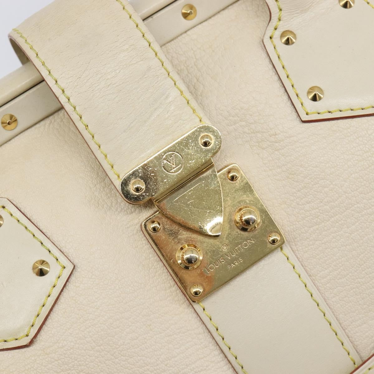 Louis Vuitton Suhali L'ingenieux Leather White Leather Handbag (Pre-Owned)