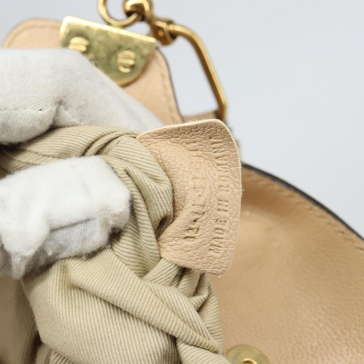 Chloe Vintage Leather Beige Leather Tote Bag Bag (Pre-Owned)
