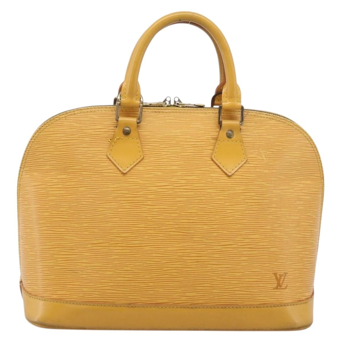 Louis Vuitton Vintage Alma Epi Leather Yellow Leather Handbag (Pre-Owned)