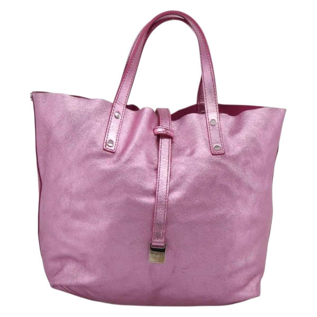 Tiffany & Co. Vintage Leather Pink Stainless_Steel Shoulder Bag Bag (Pre-Owned)