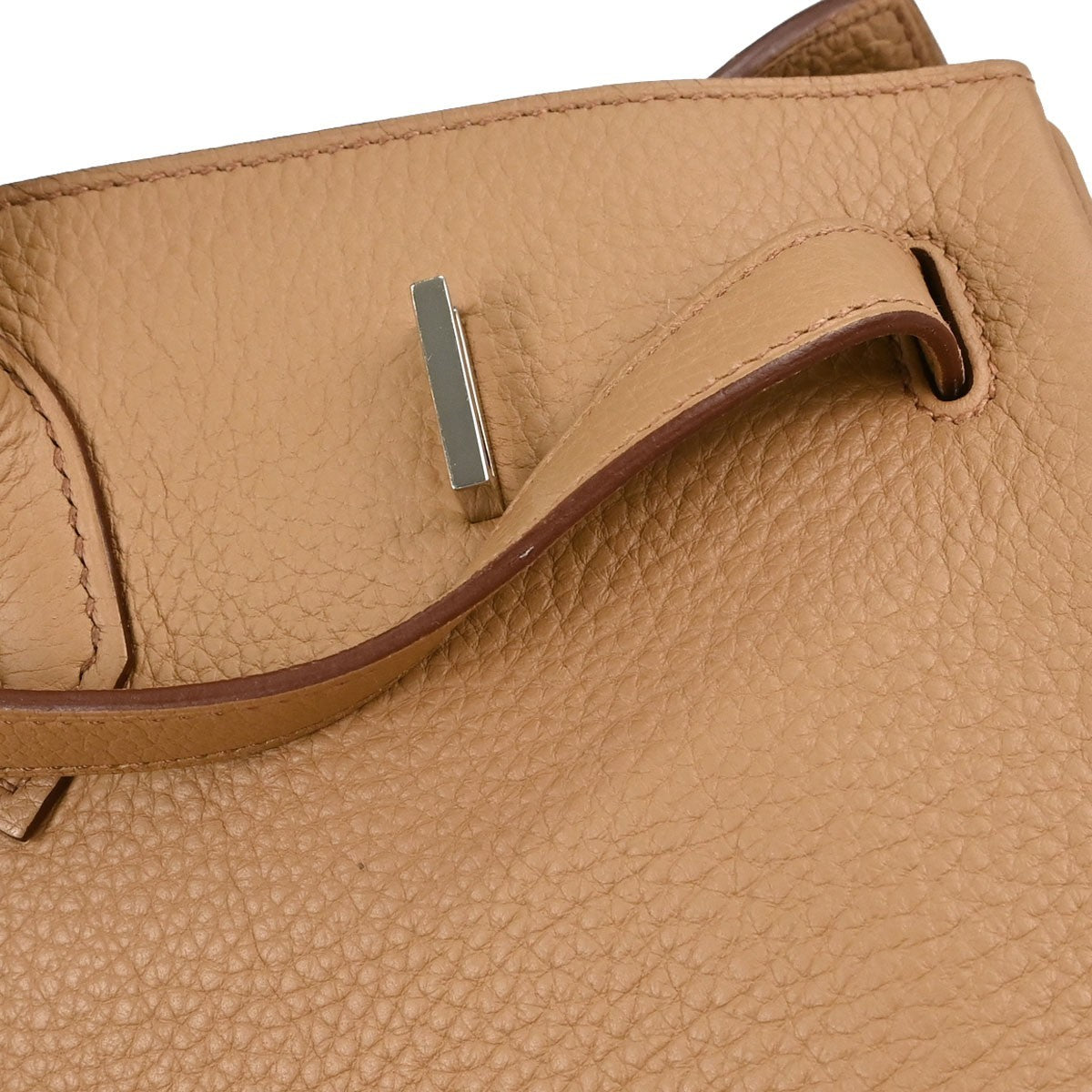 Hermes Birkin Brown Togo With Palladium Hardware Camel Leather Handbag (Pre-Owned)