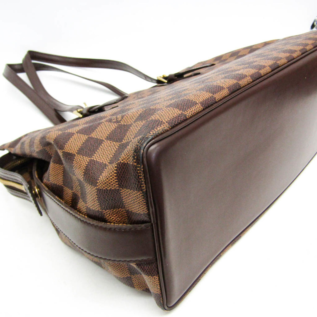 Louis Vuitton Chelsea Damier Ebene Brown Canvas Tote Bag Bag (Pre-Owned)