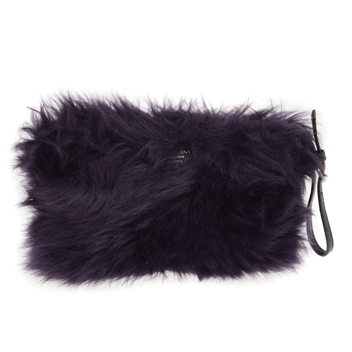 Prada Clutch Faux Fur Purple Fur Clutche & Pouche Bag (Pre-Owned)