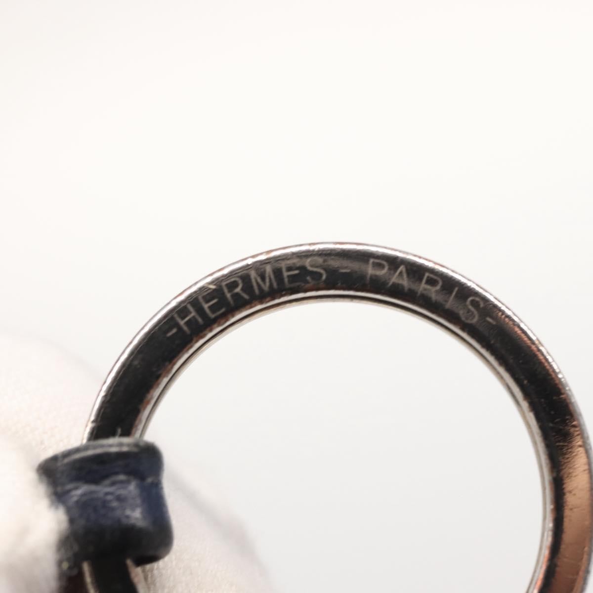 Hermes Carmen Keychain Leather Navy Leather Charms And Keychains Accessory (Pre-Owned)