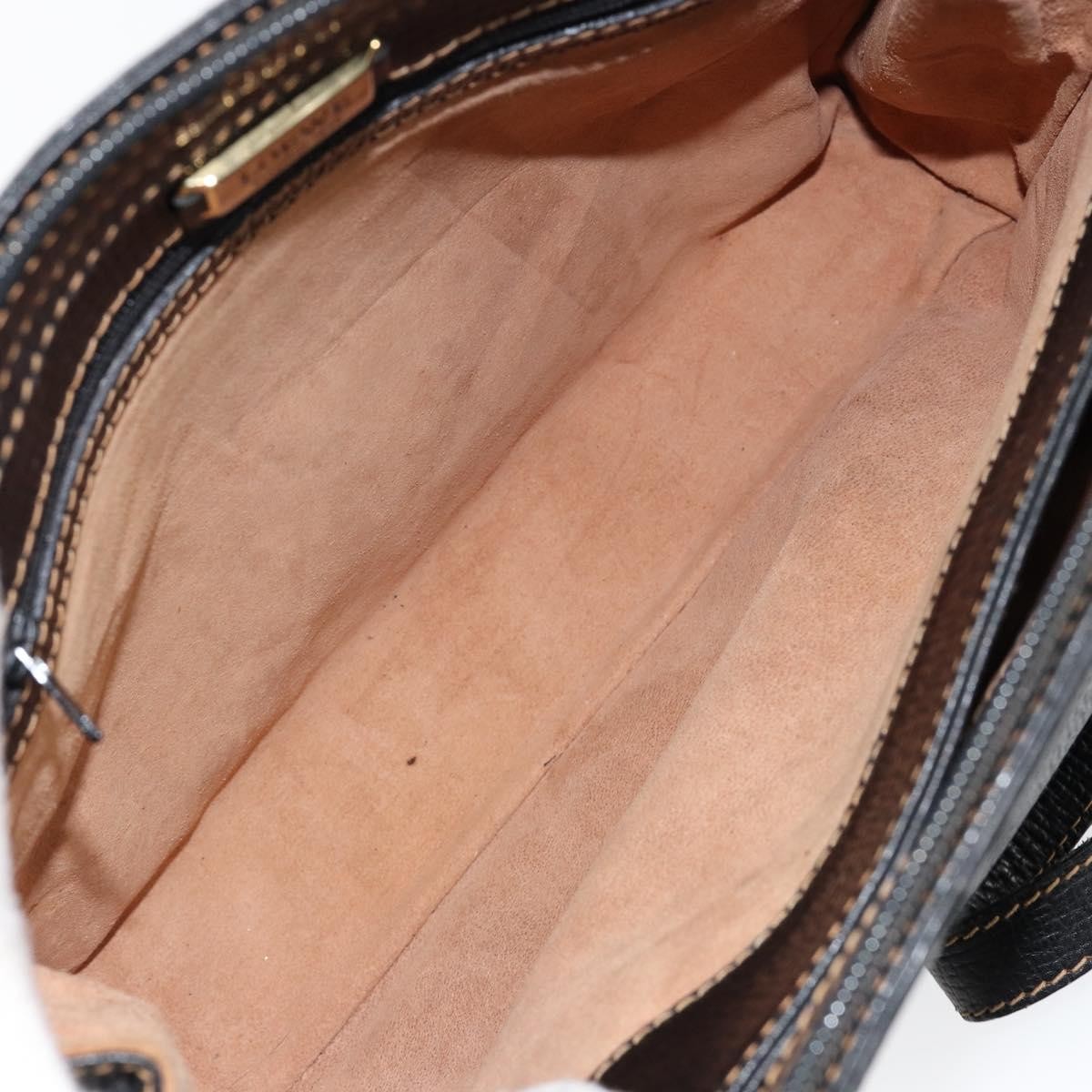 Loewe Tote Leather Black Leather Tote Bag Bag (Pre-Owned)