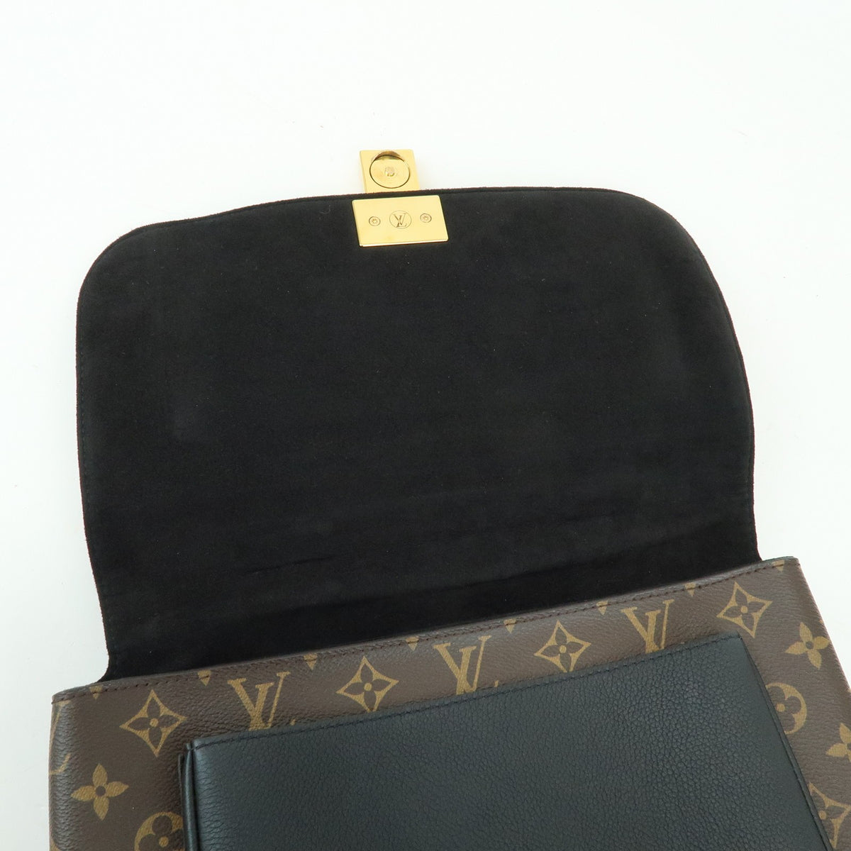 Louis Vuitton Marignan Monogram Canvas With Leather Brown Canvas Handbag (Pre-Owned)