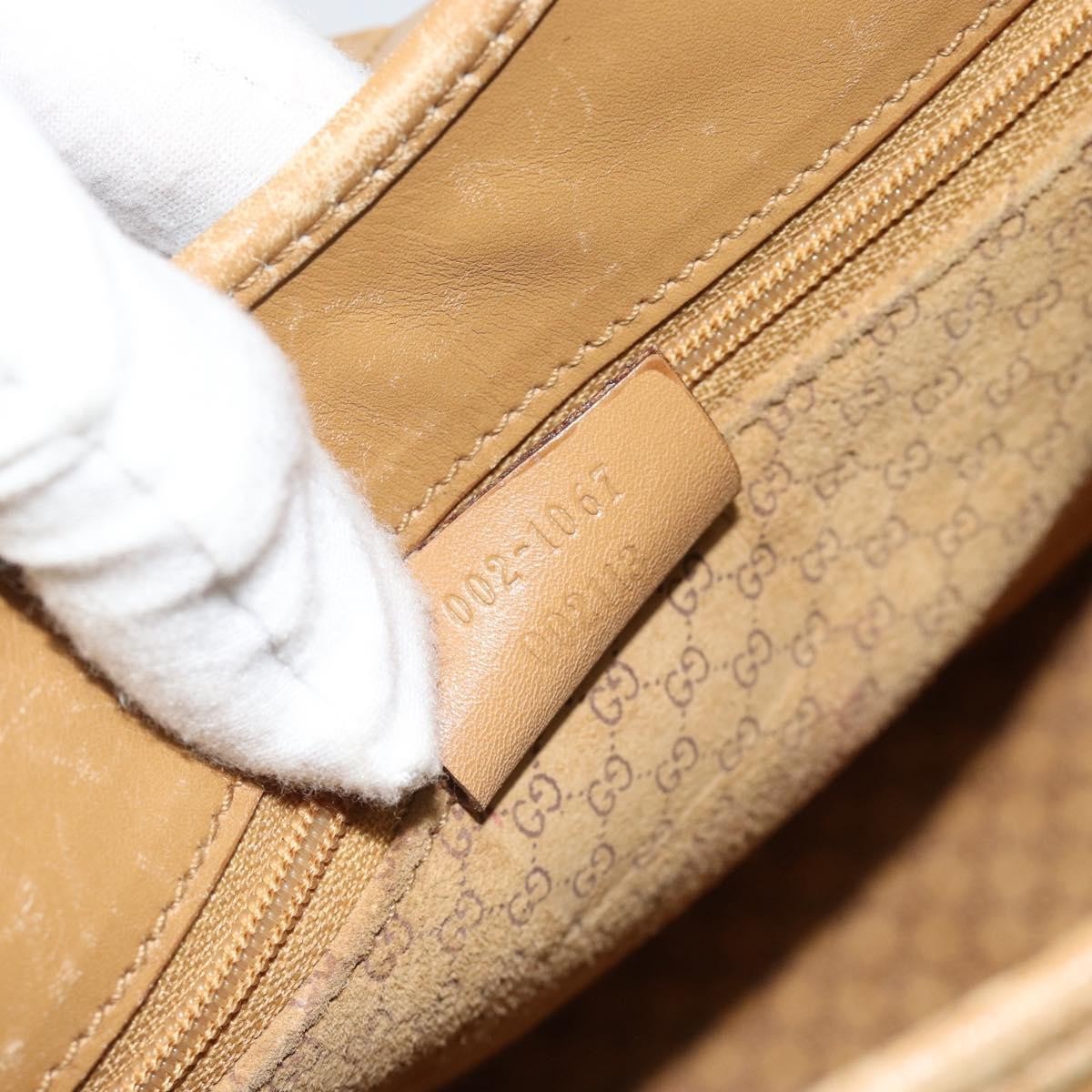Gucci Jackie O Leather Beige Leather Handbag (Pre-Owned)