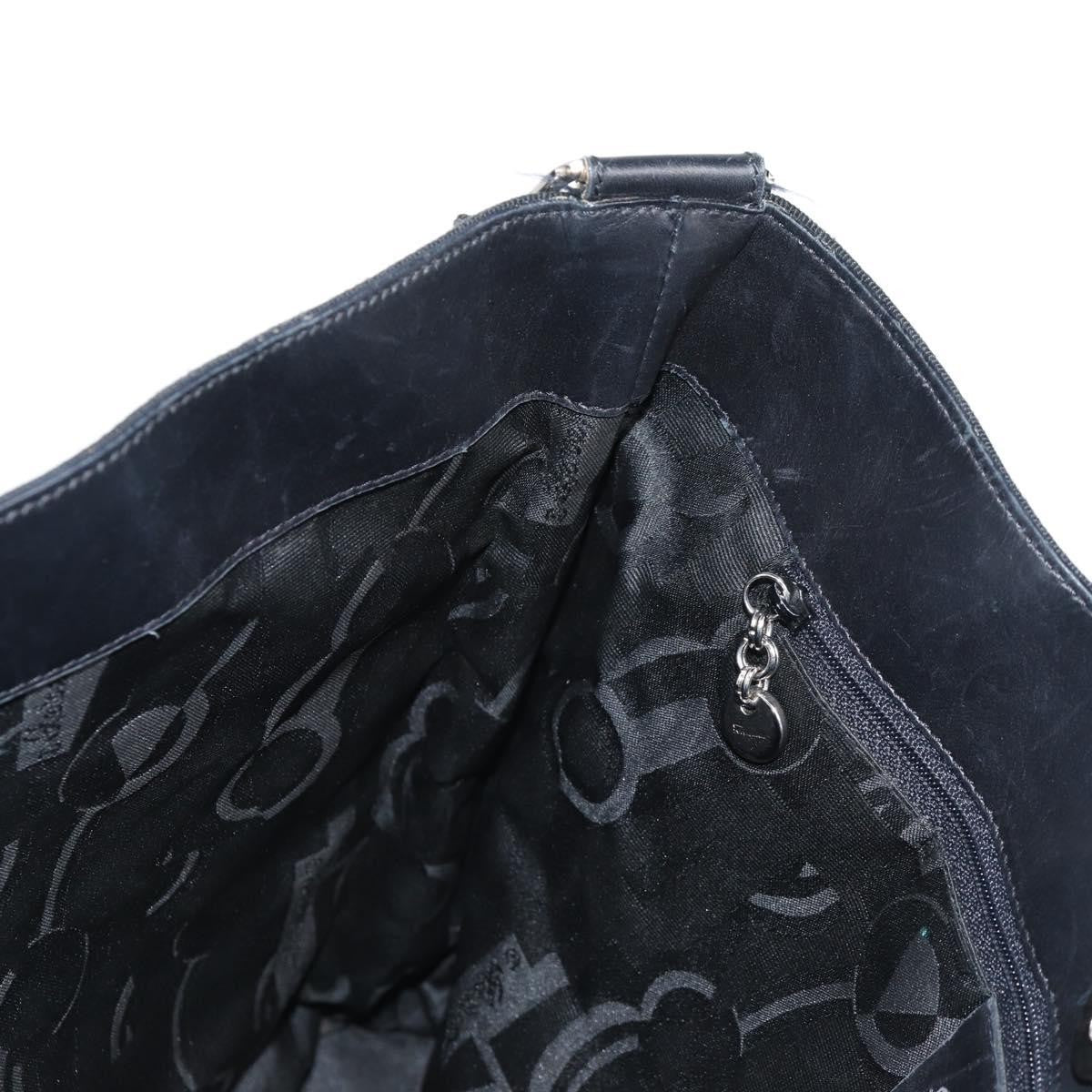 Salvatore Ferragamo Vala Nylon Black Canvas Shoulder Bag Bag (Pre-Owned)