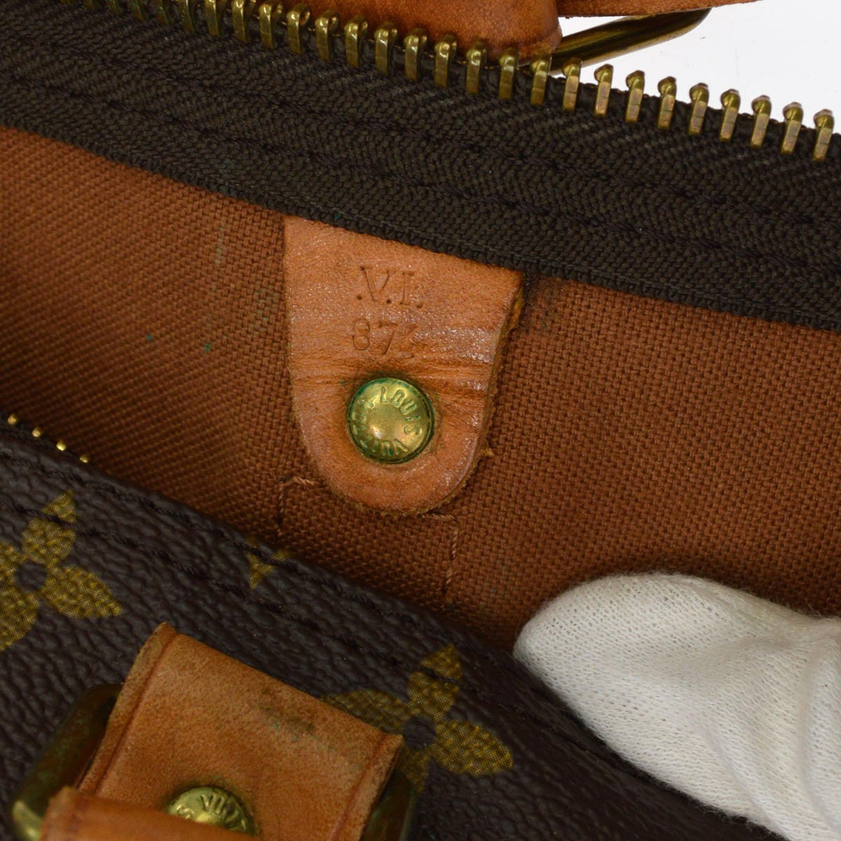 Louis Vuitton Keepall Bandouliere Monogram Canvas Brown Canvas Travel Bag Bag (Pre-Owned)