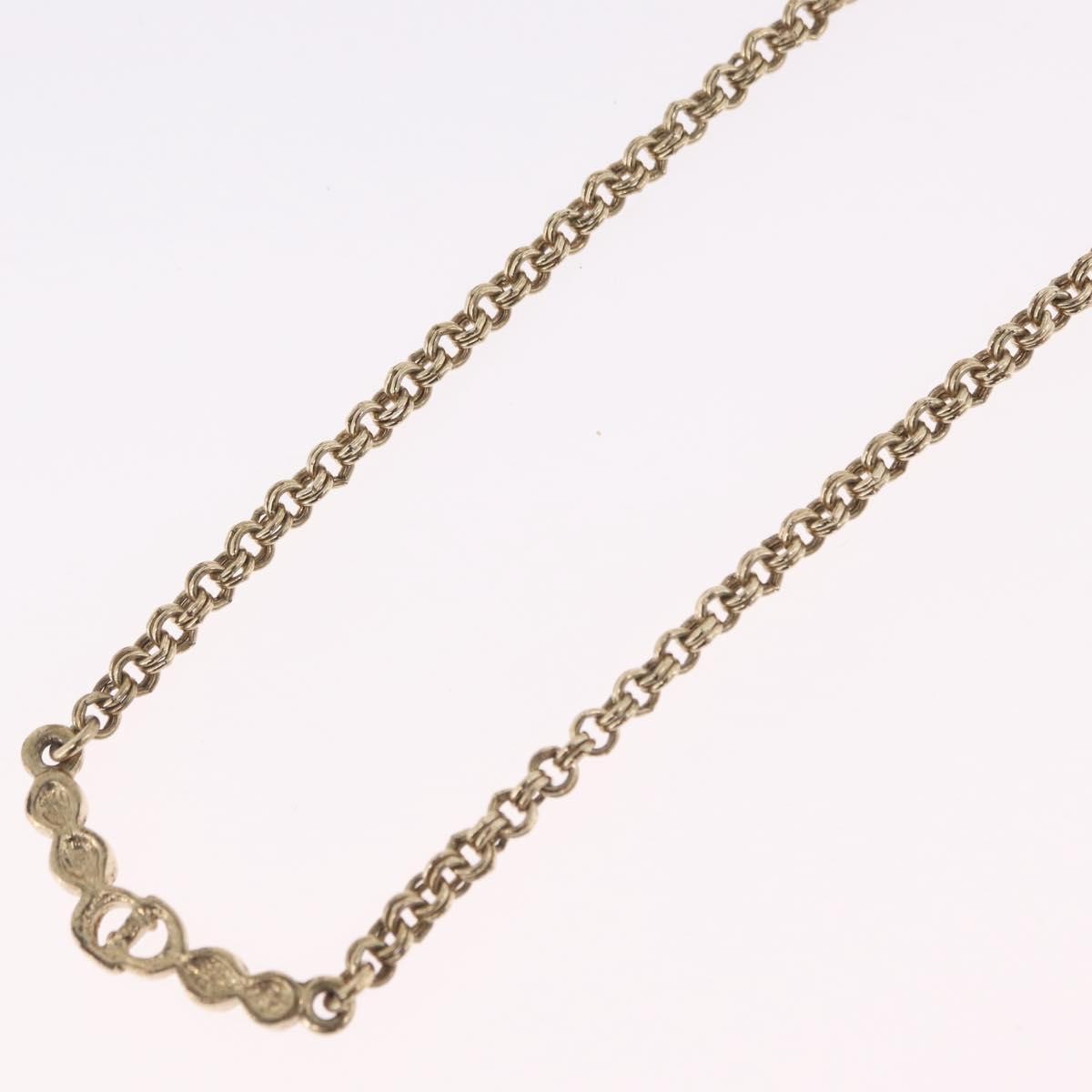 Christian Dior Cd Pendant Metal Gold Metal Necklace Jewelry (Pre-Owned)