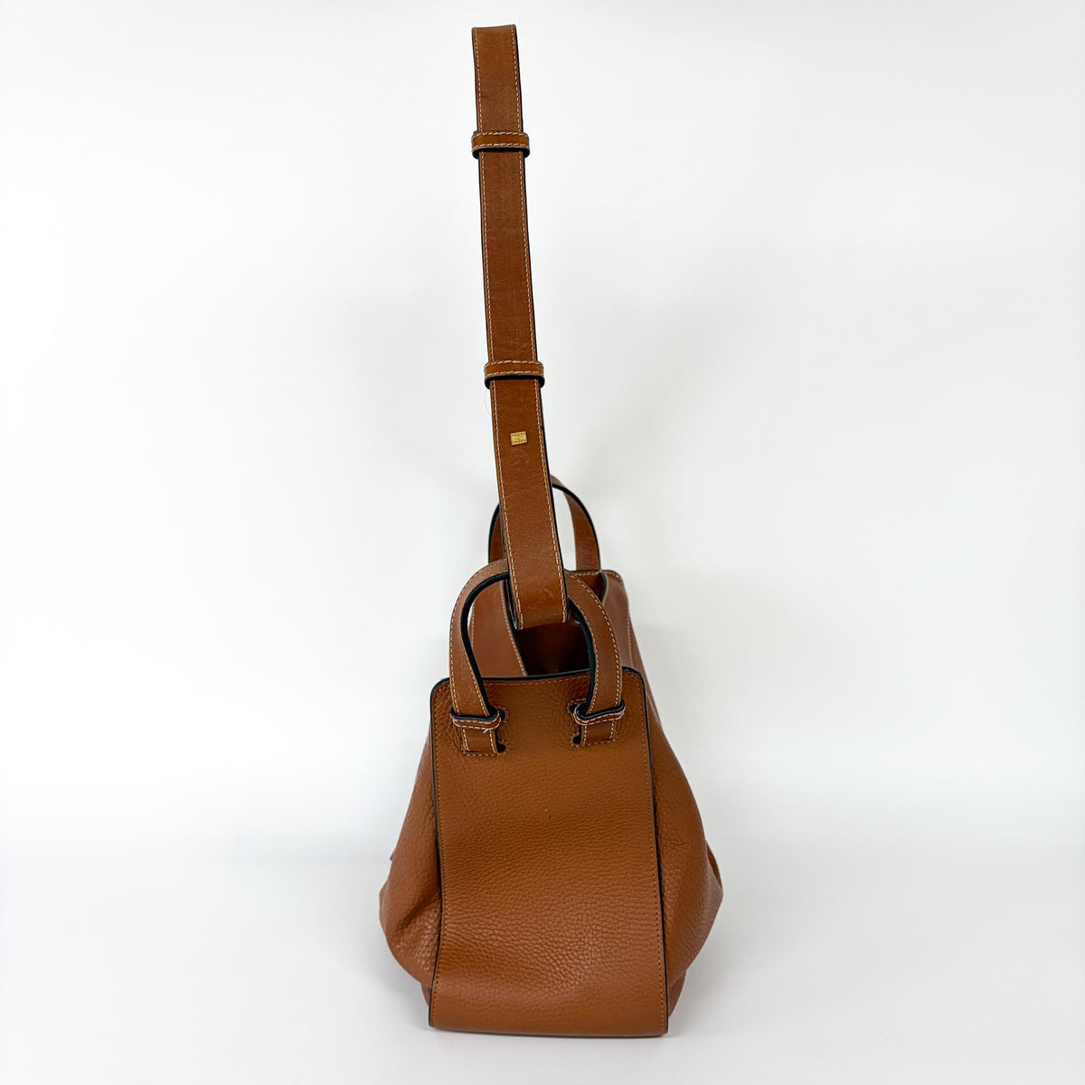 Loewe Hammock Leather Brown Leather Handbag (Pre-Owned)