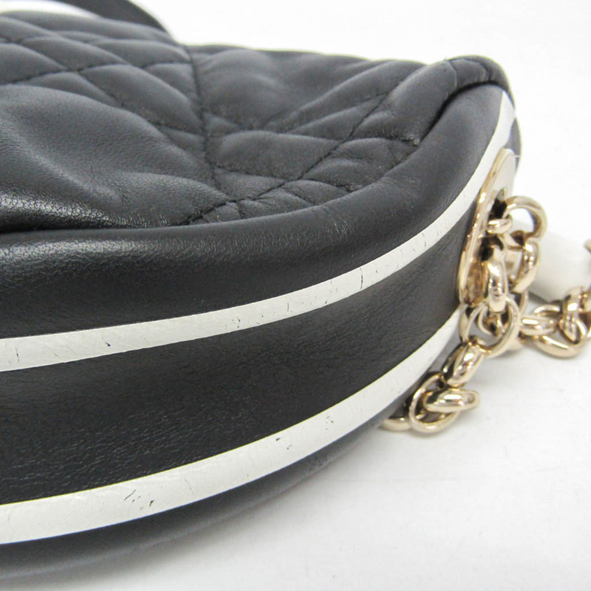 Christian Dior Vibe Hobo Cannage Quilt Lambskin Black Leather Handbag (Pre-Owned)