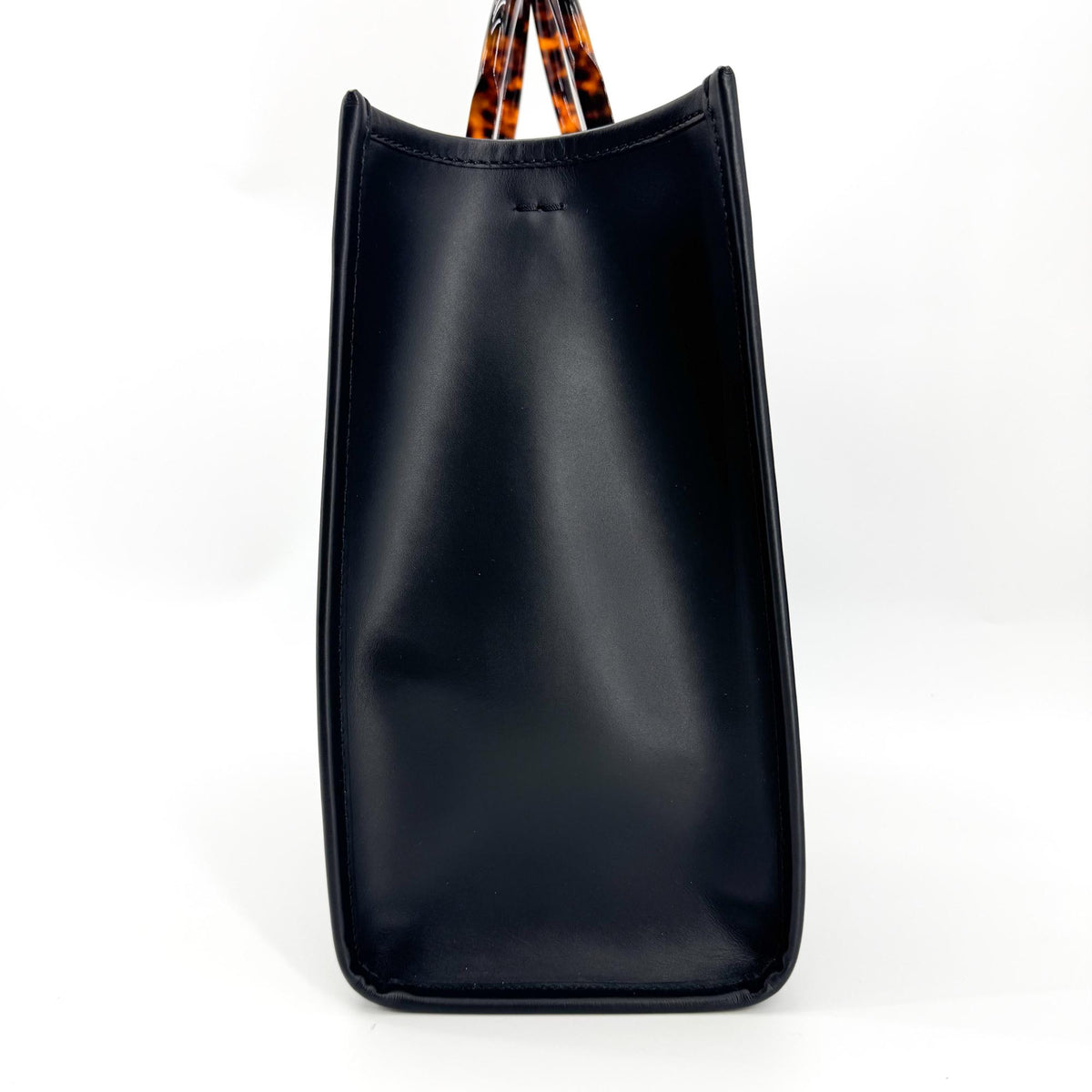 Fendi Sunshine Shopper Leather Black Leather Tote Bag Bag (Pre-Owned)