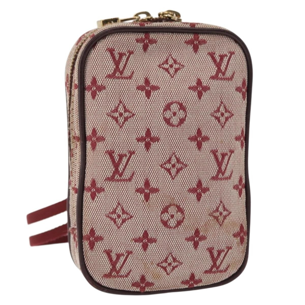 Louis Vuitton Camera Mini Lin Red Canvas Clutche & Pouche Bag (Pre-Owned)