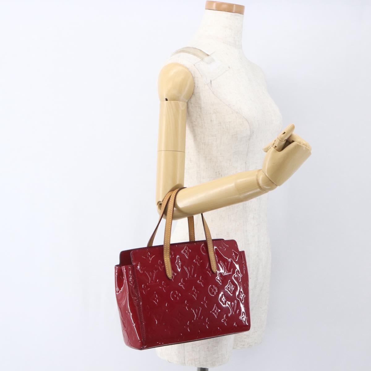 Louis Vuitton Catalina Monogram Vernis Pink Patent_Leather Handbag (Pre-Owned)