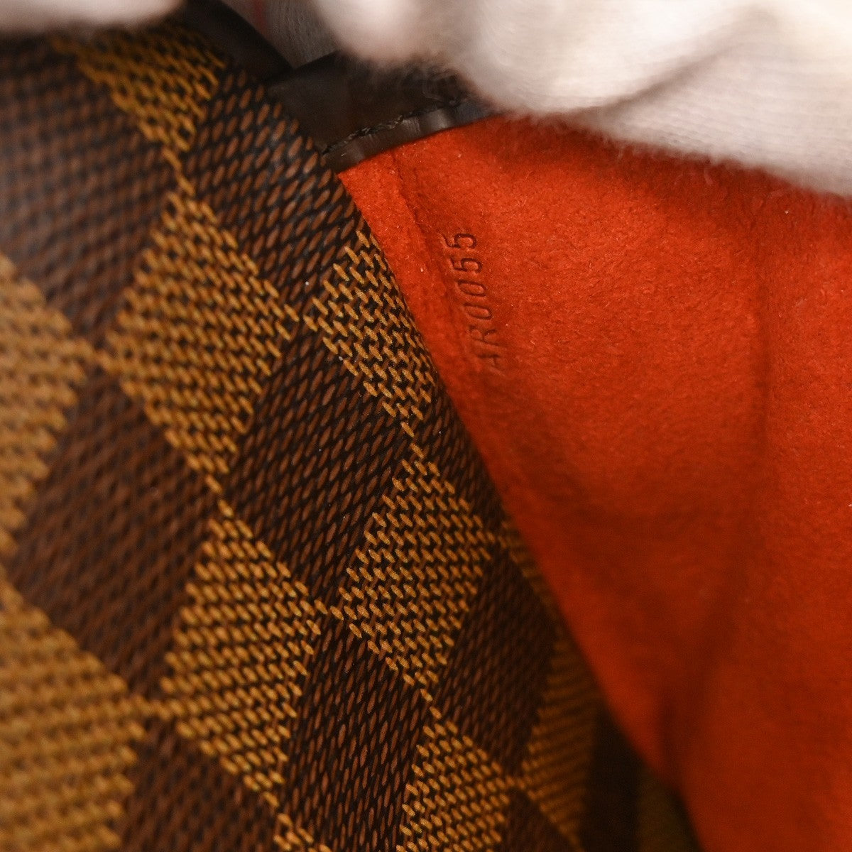 Louis Vuitton Sarria Damier Ebene Brown Canvas Handbag (Pre-Owned)