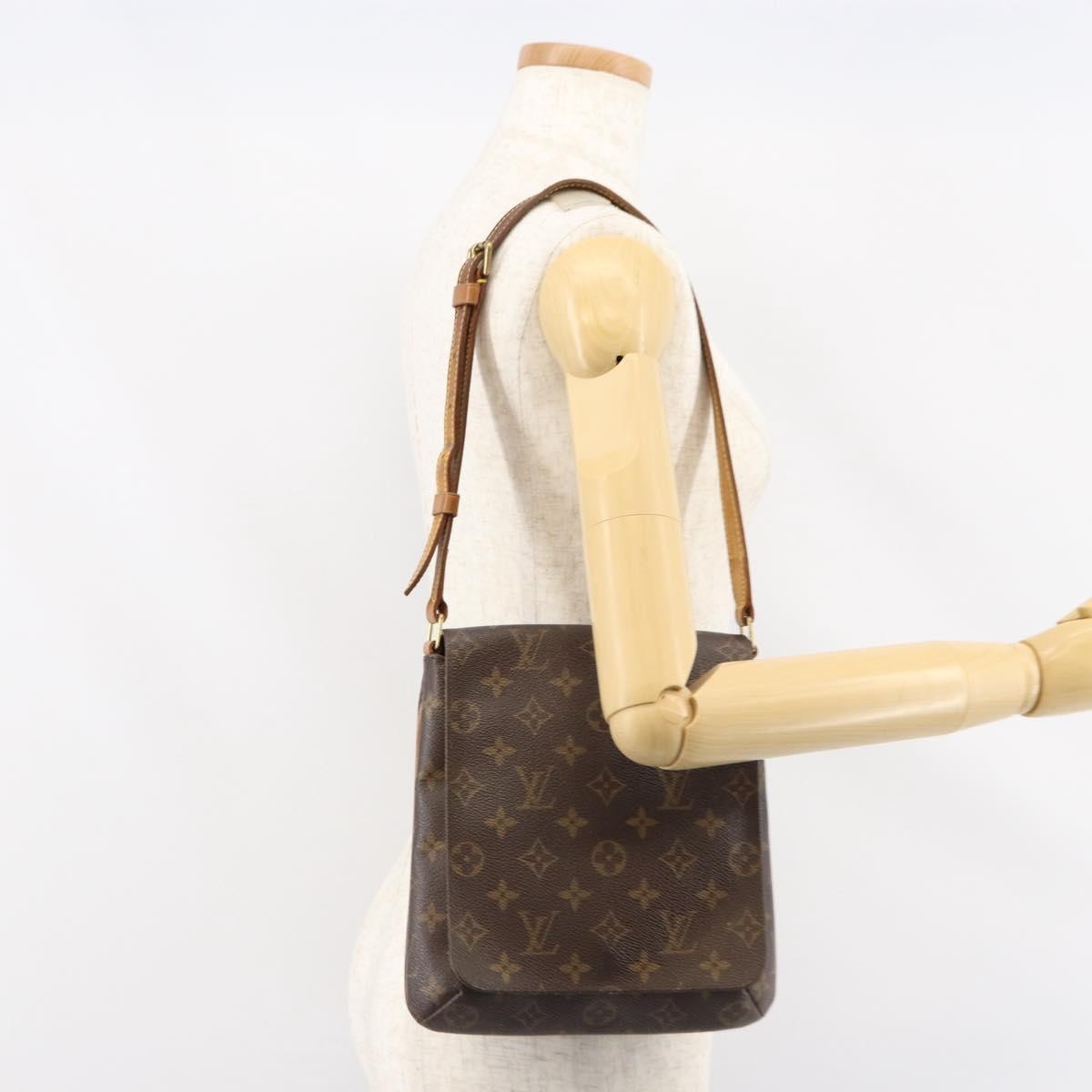 Louis Vuitton Musette Salsa Monogram Canvas Brown Canvas Shoulder Bag Bag (Pre-Owned)