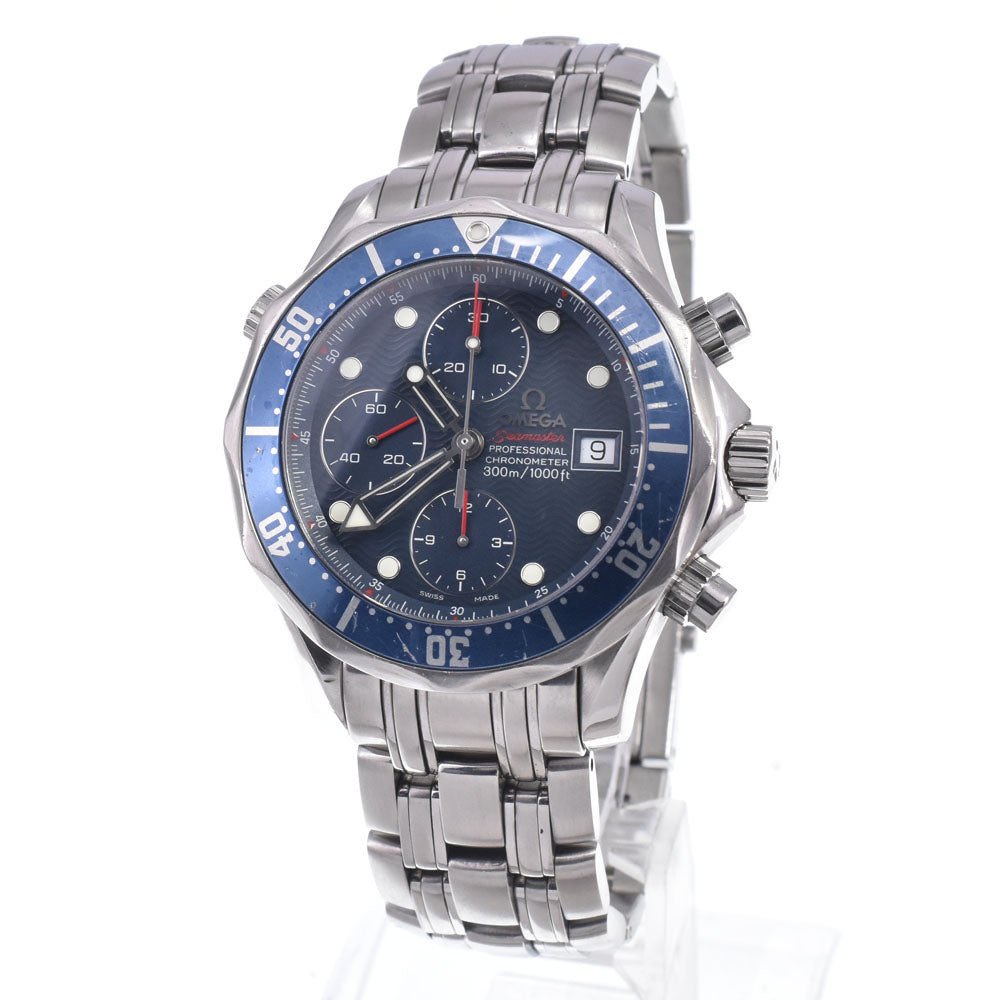 Omega Seamaster Diver 300M Chronometer Chronograph Automatic Stainless Steel Watch (Pre-Owned)