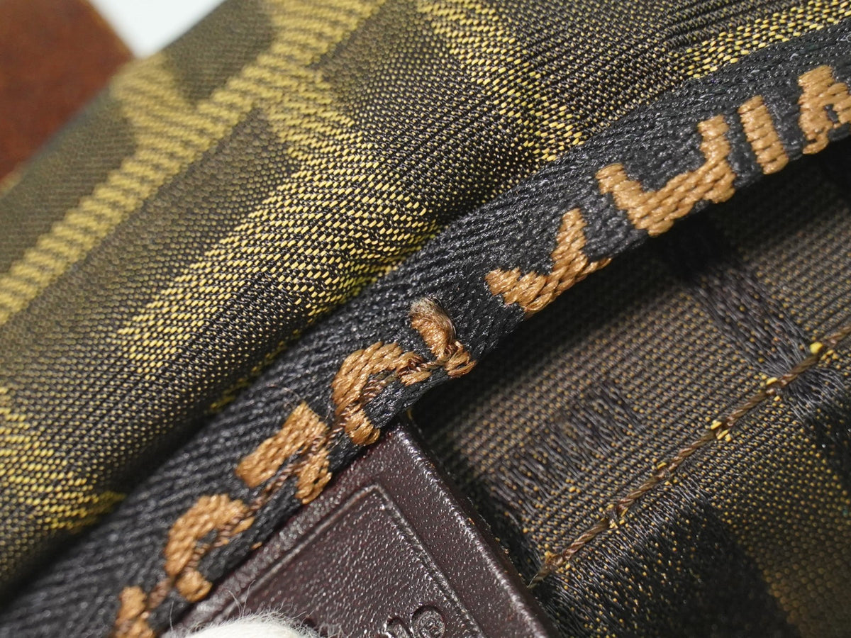 Fendi Convertible Zucca Canvas Brown Canvas Tote Bag Bag (Pre-Owned)