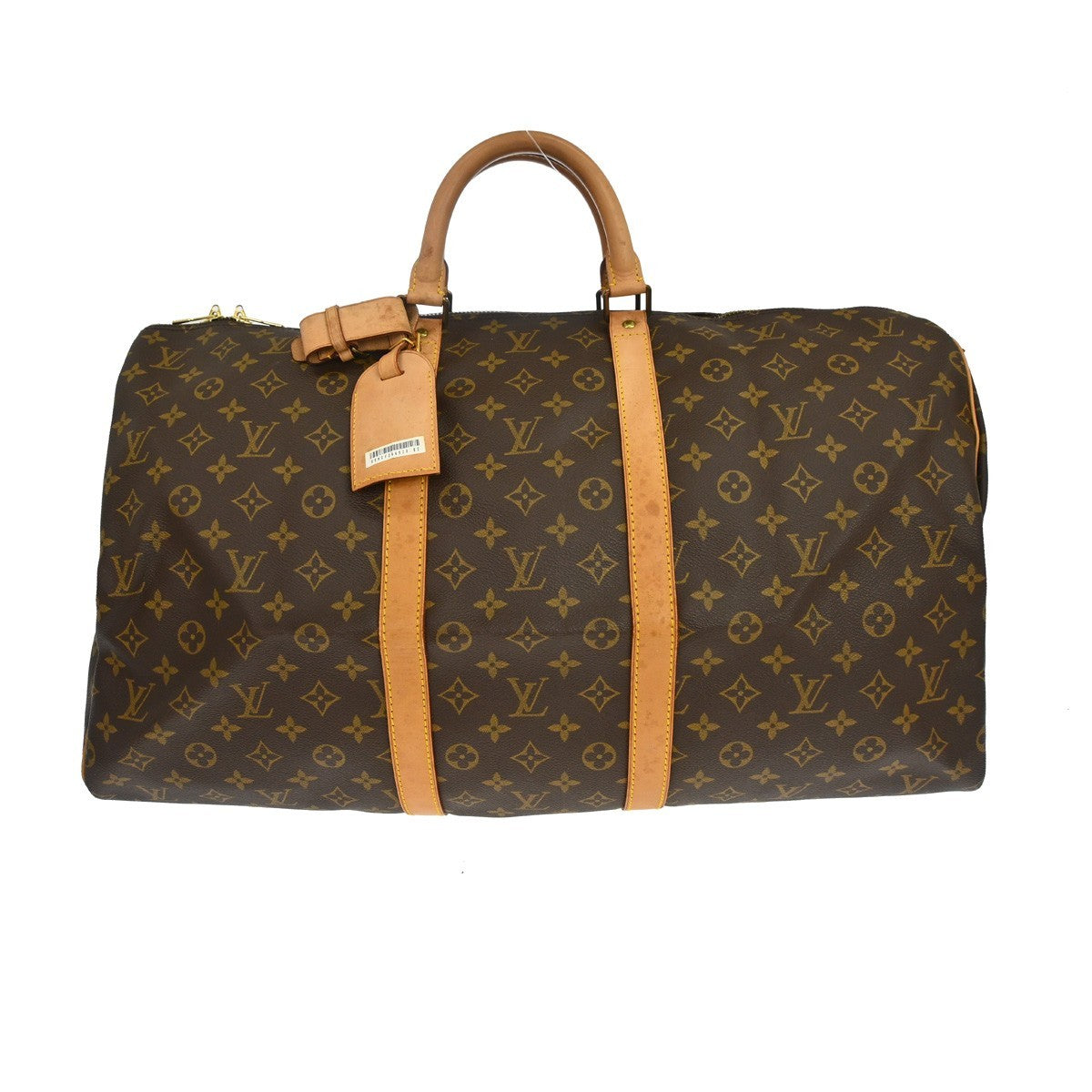 Louis Vuitton Keepall Monogram Brown Canvas Travel Bag Bag (Pre-Owned)