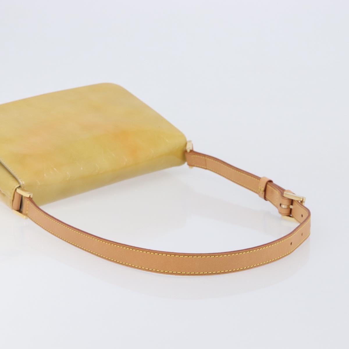 Louis Vuitton Thompson Street Monogram Vernis Beige Patent_Leather Shoulder Bag Bag (Pre-Owned)